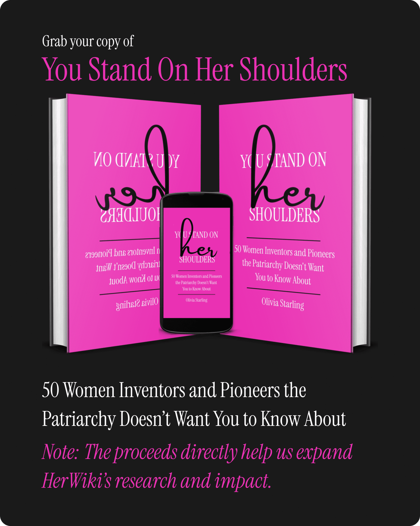 Grab a Copy of You Stand On Her Shoulders - Portrait